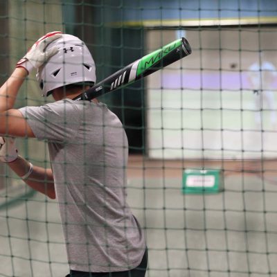 ProBatter machine hitting