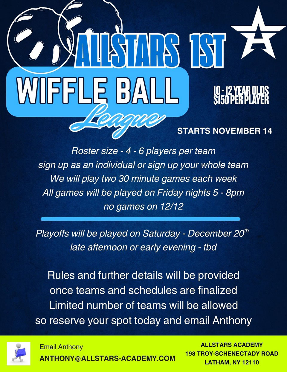wiffle ball league flyer